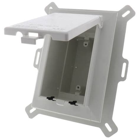 recessed outdoor junction box|1 gang recessed outlet box.